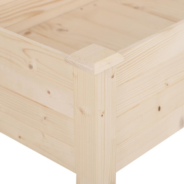 VivaGarden Orto Urbano Pensile In Legno con Fodera In Tessuto 122.5x56.5x76 cm - 845D35