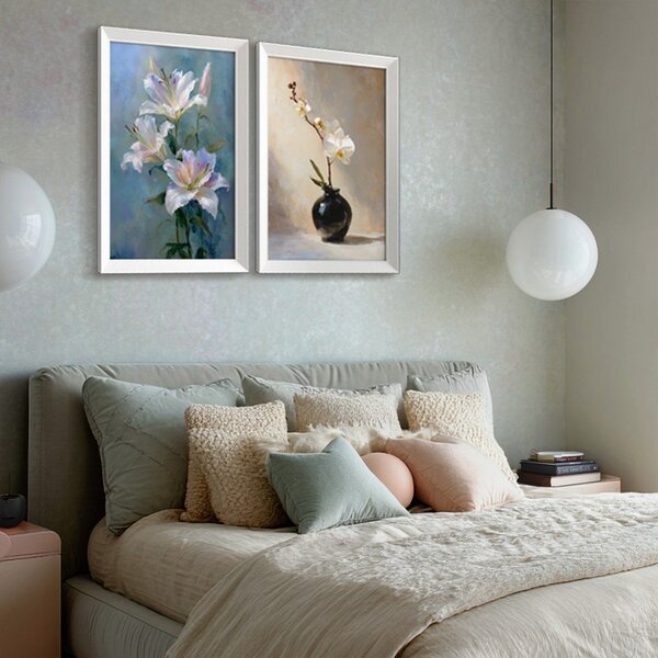 Dipinto stampato con cornice inclusa 56x75 cm Lilies – Styler