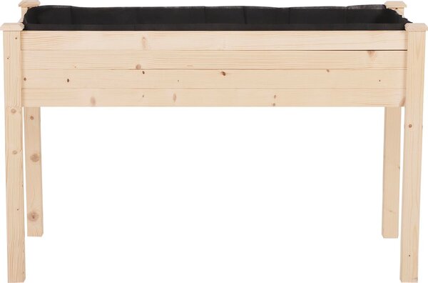 VivaGarden Orto Urbano Pensile In Legno con Fodera In Tessuto 122.5x56.5x76 cm - 845D35