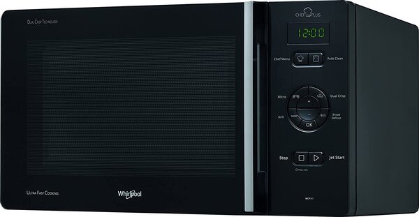 Whirlpool OUTLET - Forno Microonde Combinato con Grill Capacit 25 Litri Potenza 800 Watt con Funzione Jet Defrost e Crisp colore Nero - MCP345BL