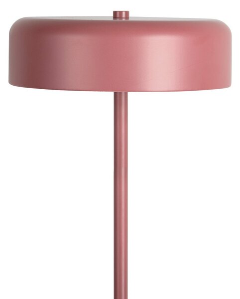 Lampada da terra burgundy con paralume in metallo (altezza totale 140 cm) Riqueza Palo – Leitmotiv