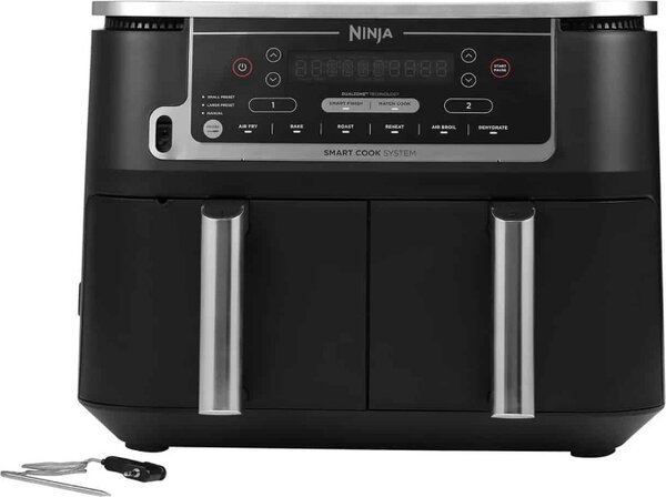 Ninja OUTLET - Friggitrice ad Aria Capacit 9,5 Litri Dual Zone Max Pro con 6 Funzioni di Cottura colore Nero - AF451EU