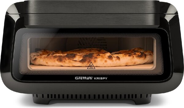G3 Ferrari OUTLET - Forno Pizza e Friggitrice ad Aria Doppia Resistenza Potenza 2100W 18 Programmi 3 Cotture con Timer colore Nero Krispy - G10225