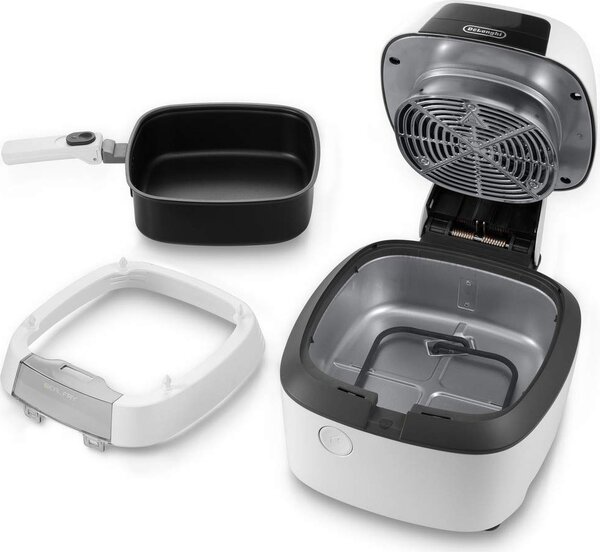 De Longhi OUTLET - Friggitrice ad Aria Capacit 4 Litri Potenza 1400 Watt 1.25 Kg Funzione Cottura Griglia colore Bianco - FH2133 IdealFry