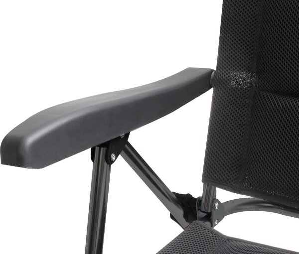 Brunner OUTLET - Sedia da Giardino Pieghevole in Alluminio 65x57x95h cm colore Nero - 3D Compact
