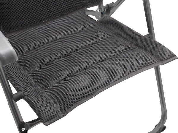 Brunner OUTLET - Sedia da Giardino Pieghevole in Alluminio 65x57x95h cm colore Nero - 3D Compact