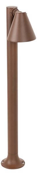 Paletto da esterno moderno marrone ruggine 60 cm IP44 regolabile - Ciara