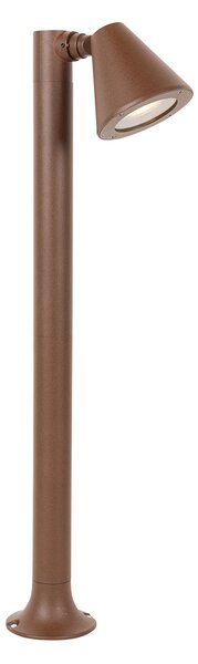 Paletto da esterno moderno marrone ruggine 60 cm IP44 regolabile - Ciara