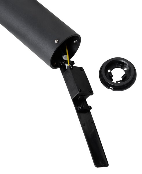 Lampada da esterno a stelo nera 50 cm 2 luci orientabili - Duo