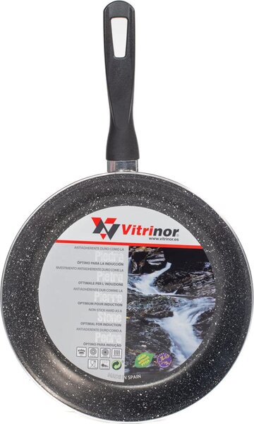 Vitrinor Padella Antiaderente Induzione in Acciaio Vetrificato 30 cm Rivestimento in Pietra
