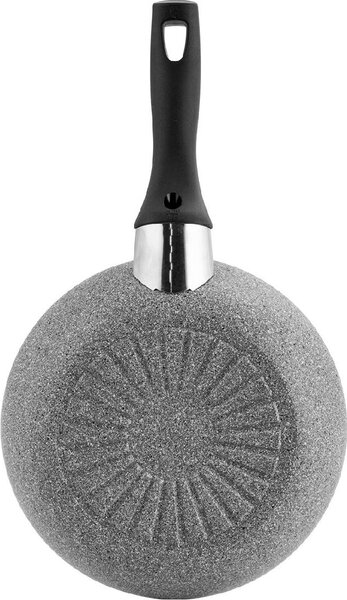 BALLARINI Padella Antiaderente Induzione in Alluminio 20 cm Effetto Pietra Manico Bachelite Cortina Eco