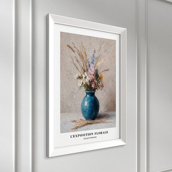 Dipinto stampato con cornice inclusa 56x75 cm Blue Vase – Styler