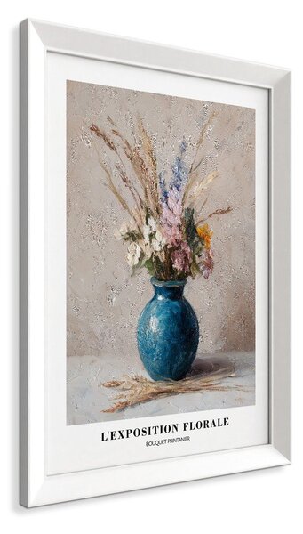 Dipinto stampato con cornice inclusa 56x75 cm Blue Vase – Styler