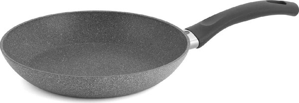 BALLARINI Padella Antiaderente Induzione in Alluminio 24 cm Effetto Pietra Manico Bachelite Cortina Eco