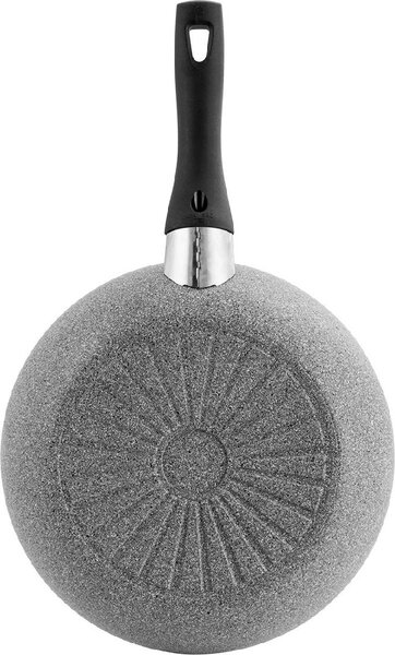 BALLARINI Padella Antiaderente Induzione in Alluminio 28 cm Effetto Pietra Manico Bachelite Cortina Eco