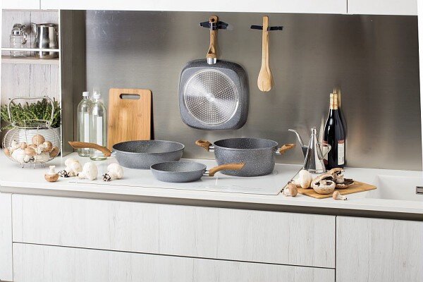 Tognana Padella Antiaderente Induzione in Alluminio 32 cm Stone & Wood