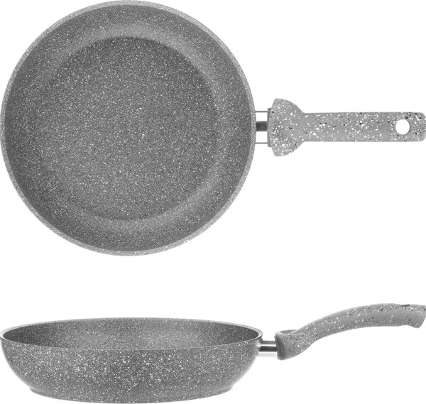 Accademia Mugnano Padella Antiaderente Induzione in Alluminio Forgiato 24 cm Rivestimento AM Mineral Stone Cuore Di Pietra