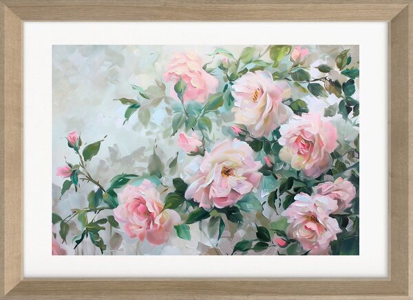Dipinto stampato con cornice inclusa 75x56 cm Blooming Roses – Styler