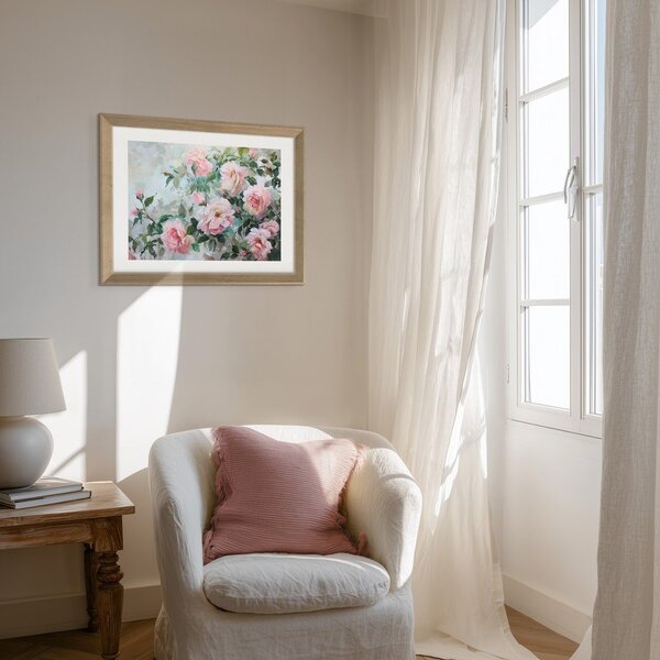 Dipinto stampato con cornice inclusa 75x56 cm Blooming Roses – Styler