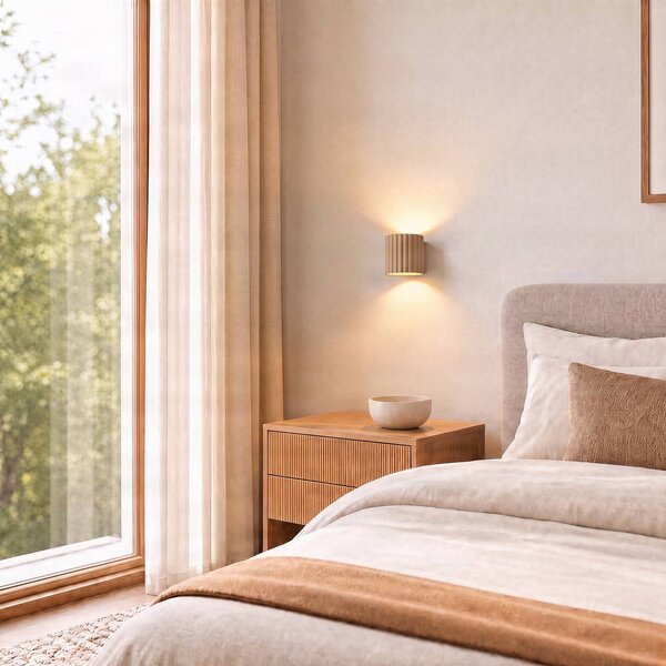 Applique da parete Aura SOLLUX LIGHTING, dimmerabile, Alluminio / Grigio / Zincato, Corridoio, Alluminio, Moderno, Applique