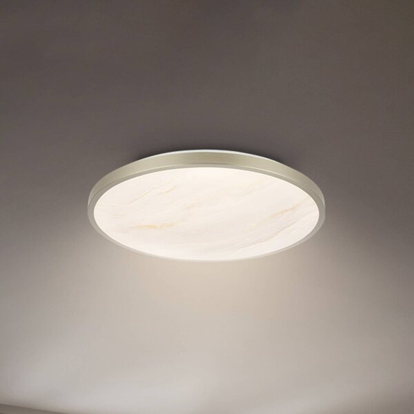 Briloner Plafoniera a LED Competo, Crema / Ambra, Studio / Ufficio, Plastica, Moderno, Plafoniera LED