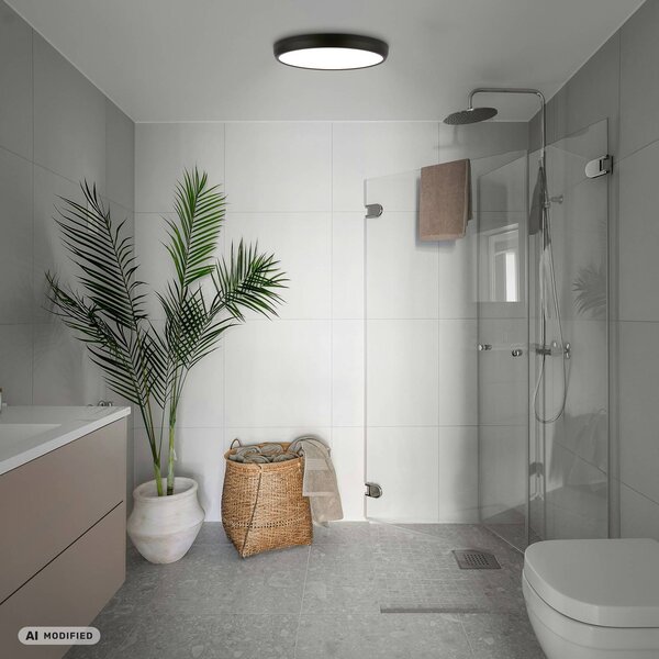 Briloner Plafoniera soffitto Navaro, Nero, Corridoio, Metallo, Moderno, Plafoniera