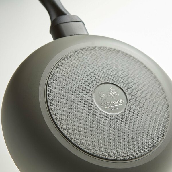 MONETA Padella Antiaderente Induzione in Alluminio 20 cm colore Grigio Melodia Finegres