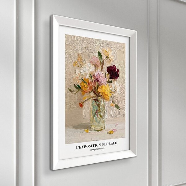 Dipinto stampato con cornice inclusa 56x75 cm Sunny Bouquet – Styler