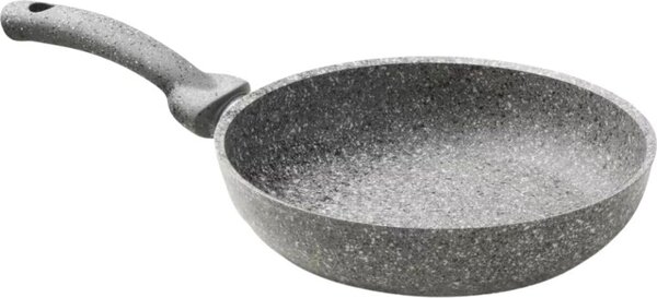 Accademia Mugnano Padella in Alluminio Forgiato 24 cm Rivestimento AM Mineral Stone Cuore di Pietra