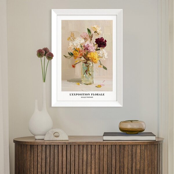 Dipinto stampato con cornice inclusa 56x75 cm Sunny Bouquet – Styler