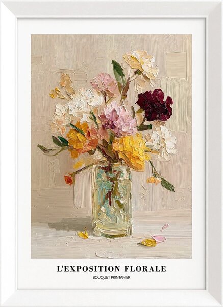 Dipinto stampato con cornice inclusa 56x75 cm Sunny Bouquet – Styler