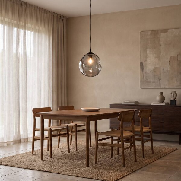 Lampada a sospensione in vetro Sol TK Lighting, dimmerabile, Chiaro / Trasparente, Soggiorno / Sala da pranzo, Vetro, Moderno, Lampada a sospensione