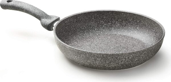 Accademia Mugnano Padella in Alluminio Forgiato 22 cm Rivestimento AM Mineral Stone Cuore di Pietra