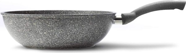 Accademia Mugnano Padella in Alluminio Forgiato Saltapasta 28 cm Cuore di Pietra