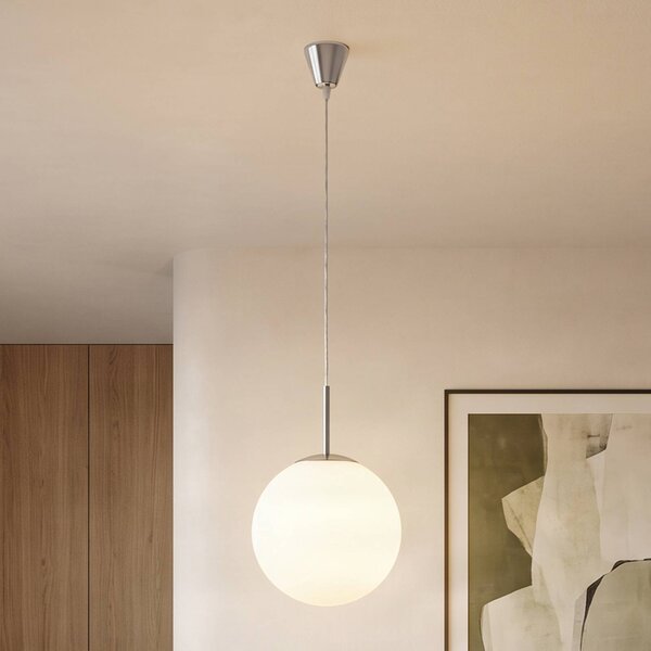 Lampada a sospensione in vetro Marike Lindby, dimmerabile, Bianco / Opale, Soggiorno / Sala da pranzo, Vetro, Moderno, Lampada a sospensione