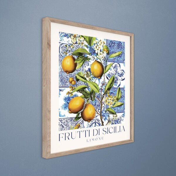 Dipinto stampato con cornice inclusa 40x50 cm Sicilia – Styler