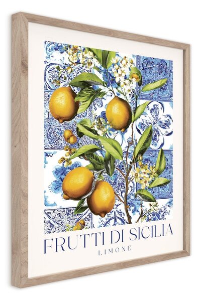 Dipinto stampato con cornice inclusa 40x50 cm Sicilia – Styler
