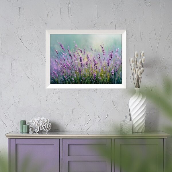 Dipinto stampato con cornice inclusa 75x56 cm Lavender – Styler