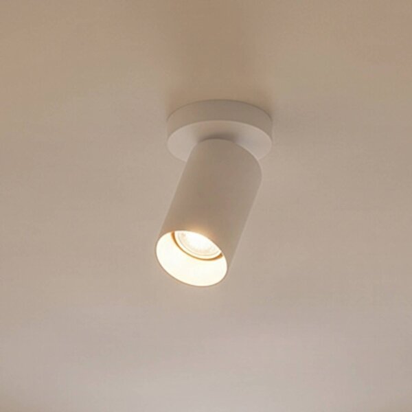 Arcchio Faretto Brinja, bianco, rotondo, altezza 12 cm, Ø 6 cm Brinja Arcchio, dimmerabile, Bianco / Opale, Soggiorno / Sala da pranzo, Alluminio, Moderno, Faretto