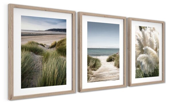 Set di dipinti stampati con cornice inclusa 3 pz 30x40 cm Tranquil – Styler
