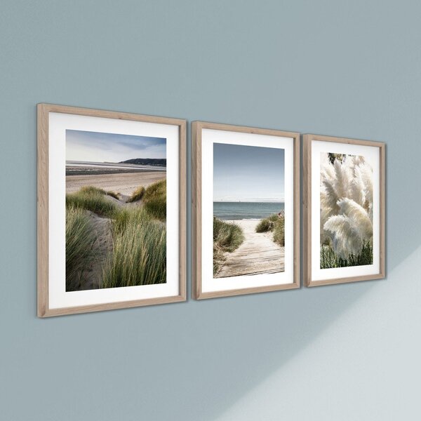 Set di dipinti stampati con cornice inclusa 3 pz 30x40 cm Tranquil – Styler