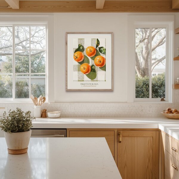 Dipinto stampato con cornice inclusa 40x50 cm Mandarines – Styler