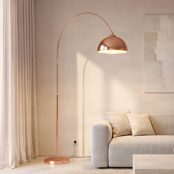 Lampada ad arco Lennart Lindby, Rame, Soggiorno / Sala da pranzo, Metallo, Moderno, Lampada da terra