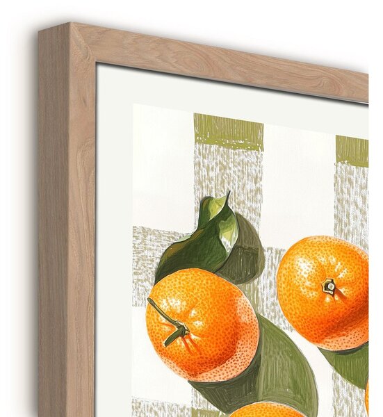 Dipinto stampato con cornice inclusa 40x50 cm Mandarines – Styler