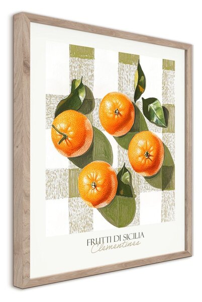 Dipinto stampato con cornice inclusa 40x50 cm Mandarines – Styler