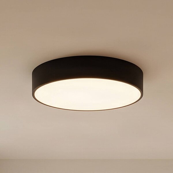 Plafoniera con sensore di movimento Cleo 400 TEMAR LIGHTING, Nero, Soggiorno / Sala da pranzo, Metallo, Moderno, Plafoniera