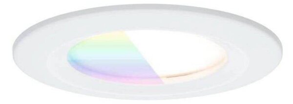Paulmann Faretto LED da incasso Nova Coin Smart bianco RGBW, set 3, 7,8 cm Coin, dimmerabile, Bianco / Opale, Soggiorno / Sala da pranzo, Alluminio, Moderno