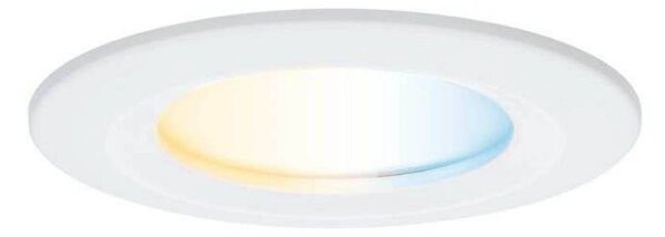 Paulmann Faretto LED da incasso Nova Coin Smart bianco CCT, set 3, 7,8 cm Smart, dimmerabile, Bianco / Opale, Soggiorno / Sala da pranzo, Alluminio, Moderno