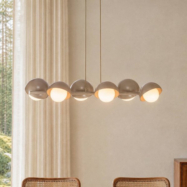 Lampada a sospensione BOOM EMIBIG LIGHTING, dimmerabile, Crema / Ambra, Soggiorno / Sala da pranzo, Metallo, Moderno, Lampada a sospensione