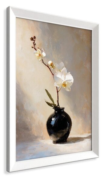 Dipinto stampato con cornice inclusa 56x75 cm White Orchid – Styler
